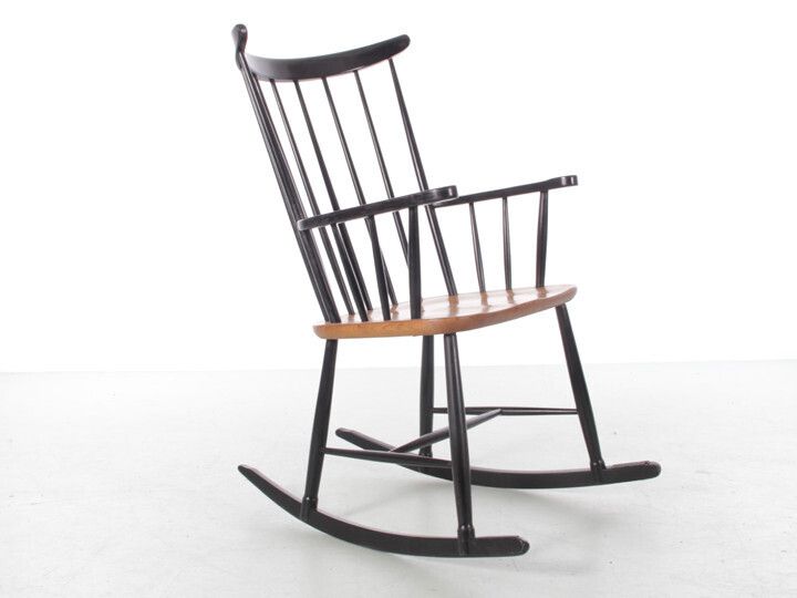 Mid Century Modern Scandinavian Rocking Chair By Tapiovaara