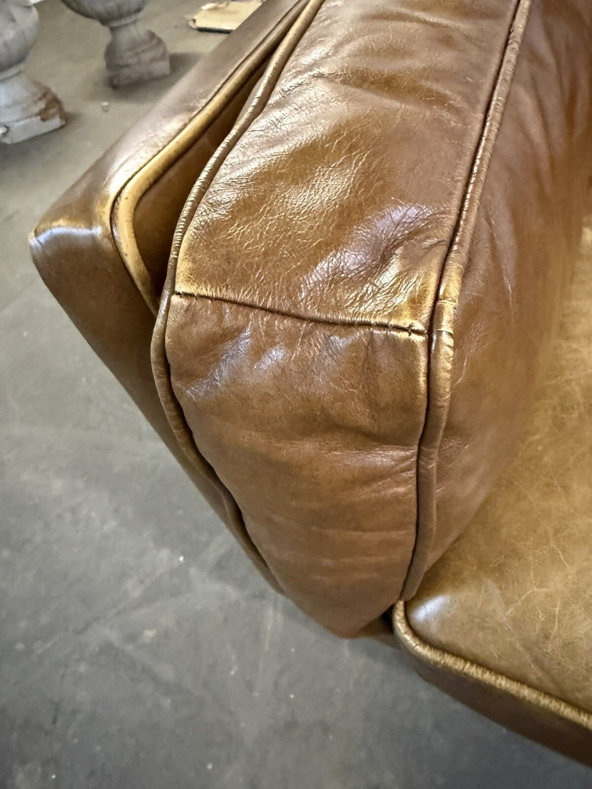 Vintage Leather Sofa & Chair Manner Of V11 Sofa By Illum Wikkelsø Heals Danish photo 1600.0