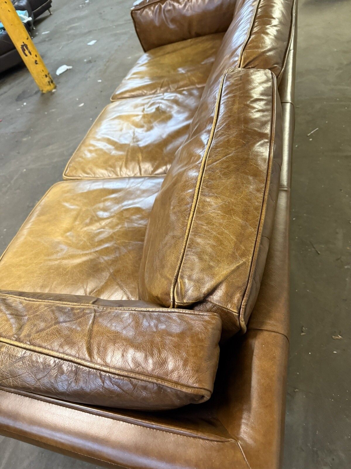 Vintage Leather Sofa & Chair Manner Of V11 Sofa By Illum Wikkelsø Heals Danish photo vintage