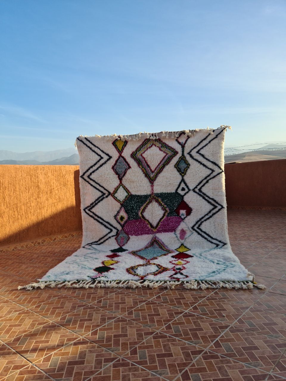 Authentic Handmade Beni Ourain Rug – Luxurious Berber Elegance 300x200 Cm