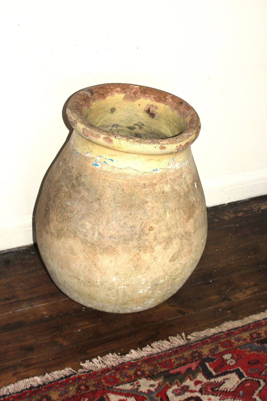 Large 19th Century French Biot Terracotta Olive Jar photo for sale