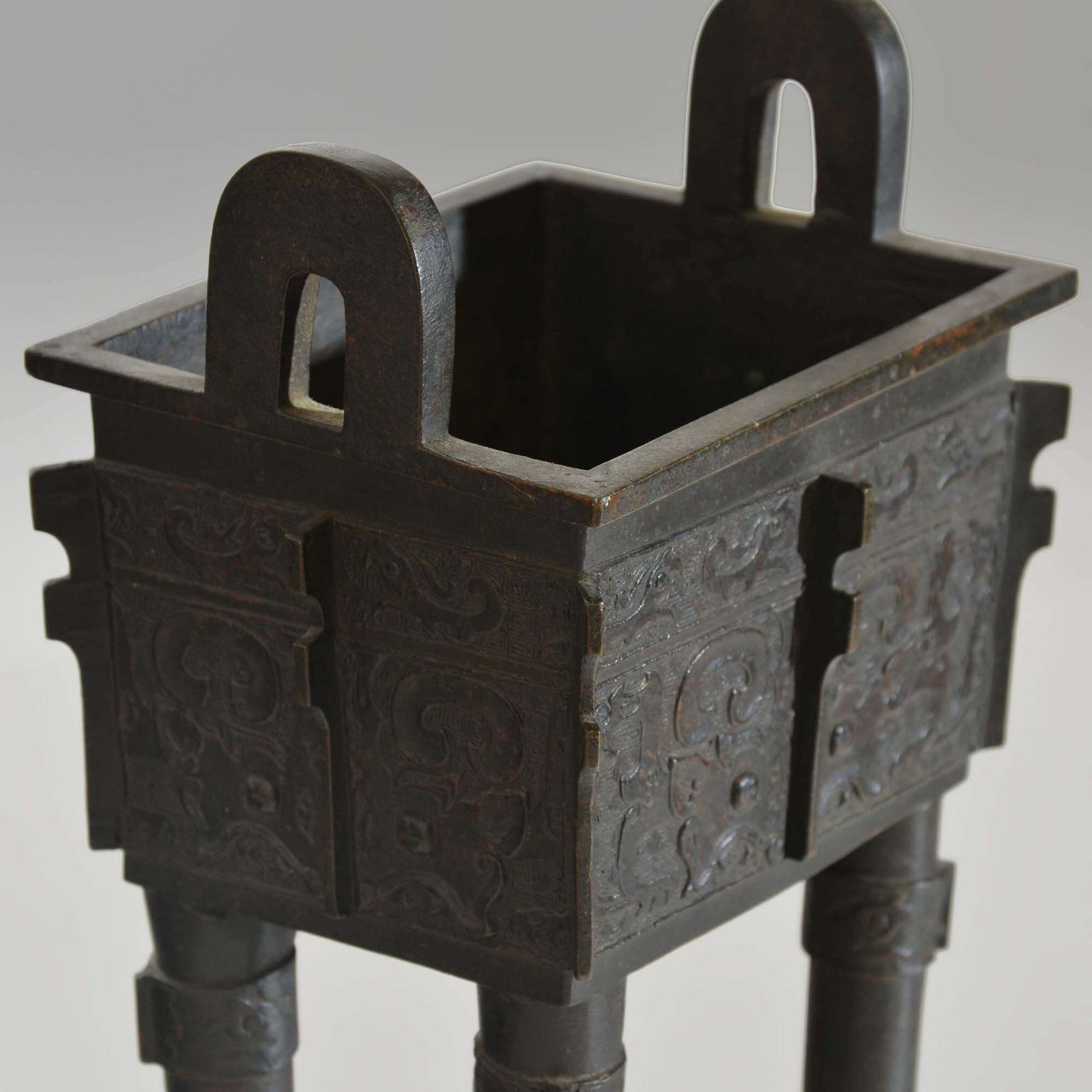 photo furniture Chinese Bronze Sacrificial Vessel, Or Fangding