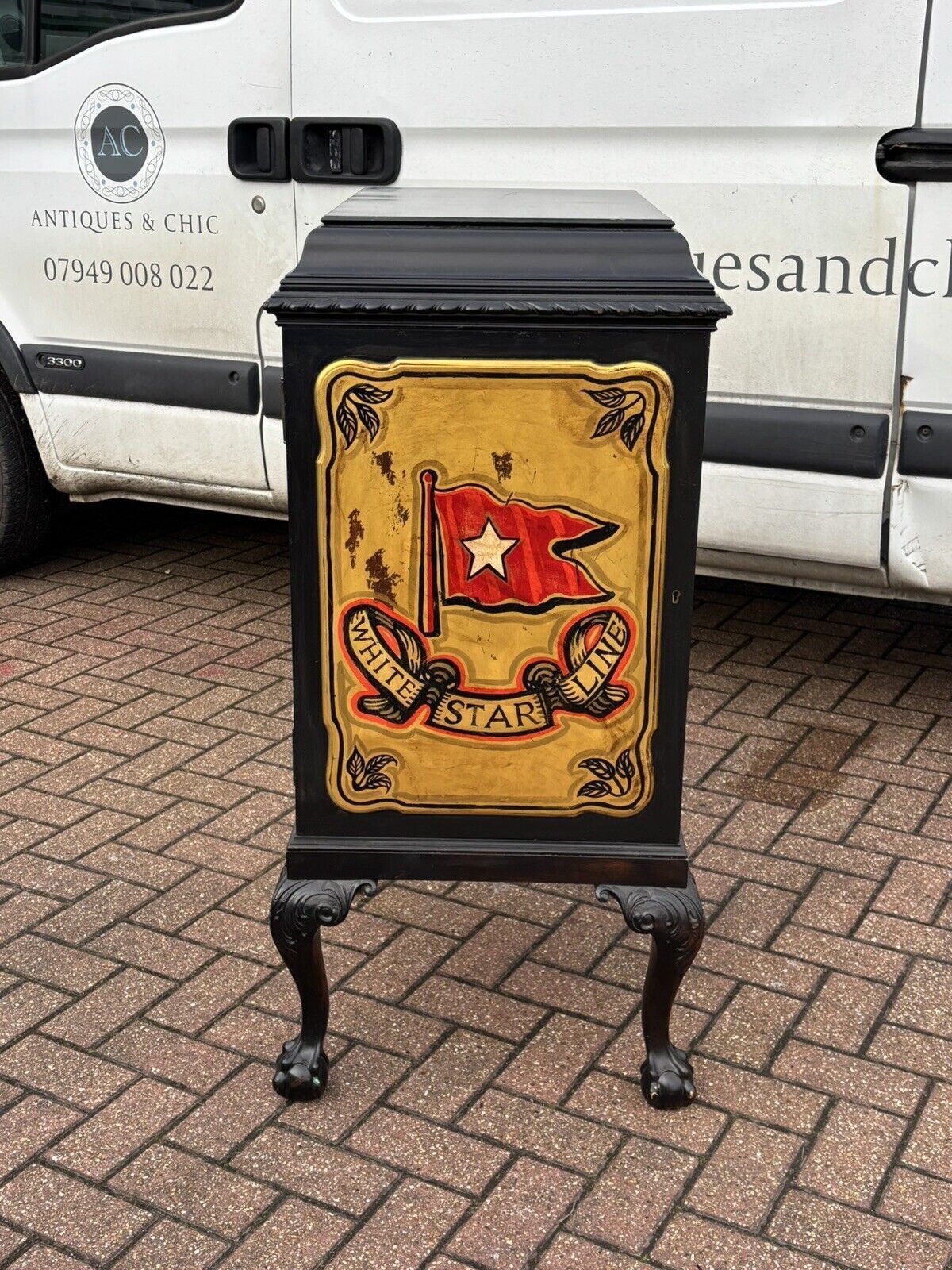 Titanic White Star Line Cellarette / Drinks Cabinet. photo furniture