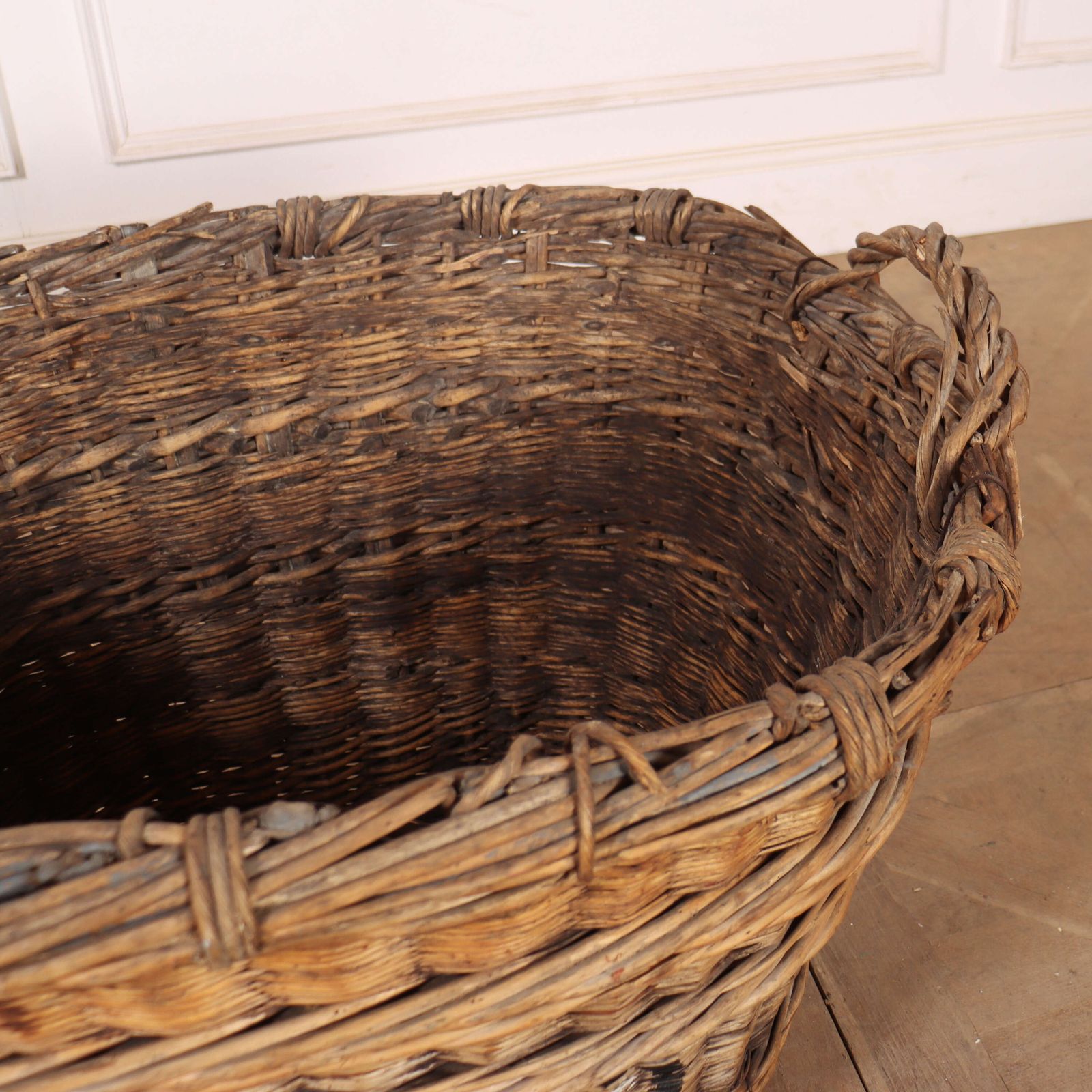 French Champagne Grape Basket, 1920s photo for sale