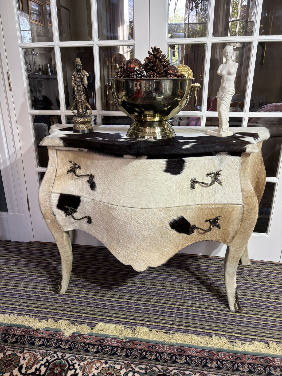 photo buy Unusual Cowhide French Drawers