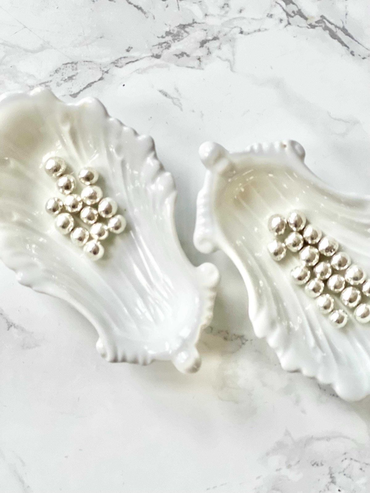 Rare Pair Of Antique White Porcelain Salt And Pepper In The Shape Of Shells photo furniture