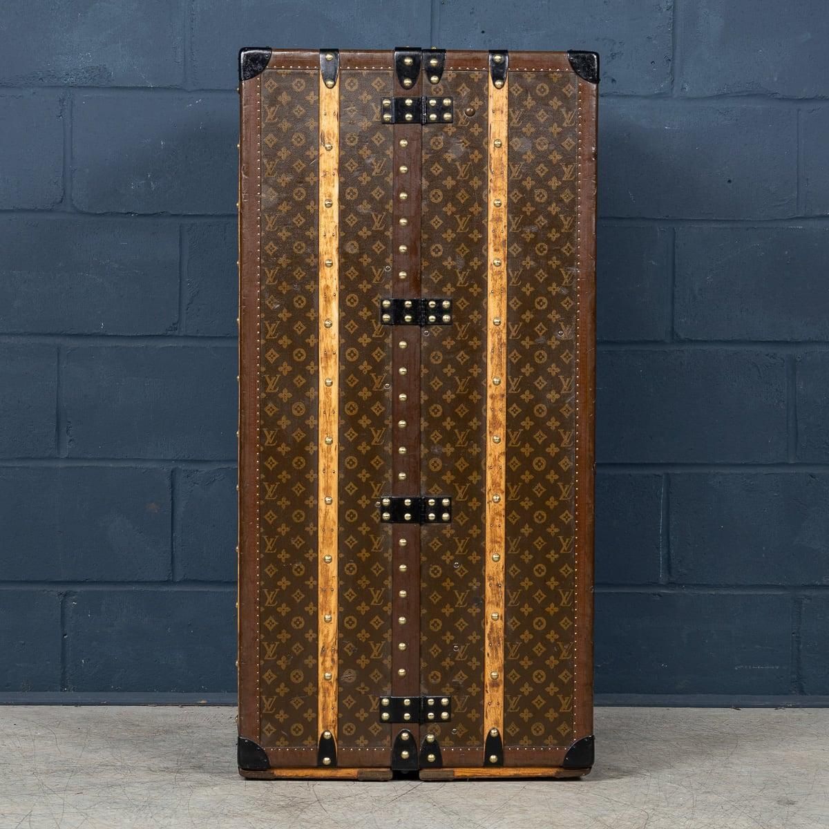20th Century Louis Vuitton Wardrobe Trunk In Monogram Canvas, France C.1950 photo buy
