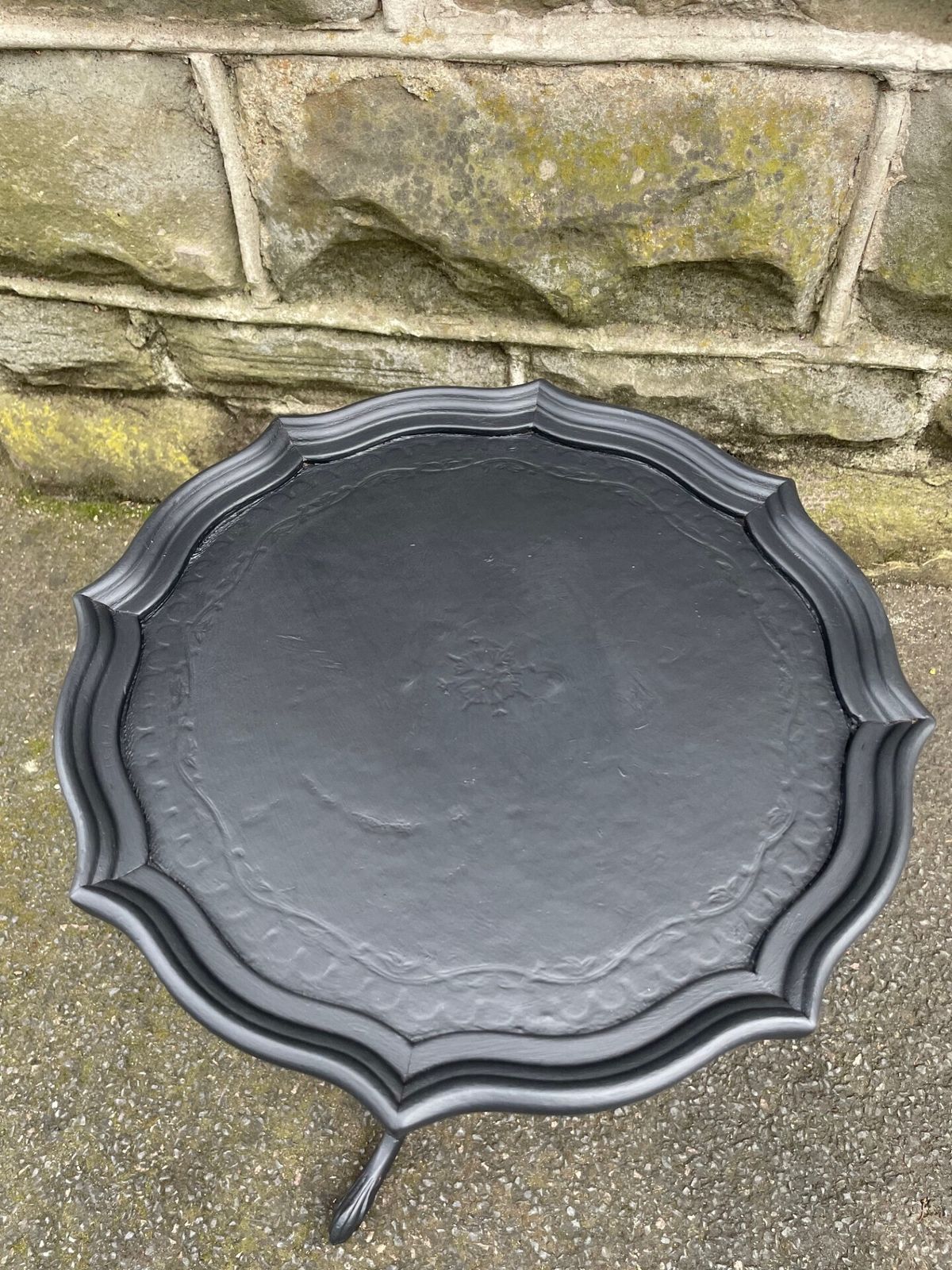 Antique Ebonised Tripod Wine Table photo for sale