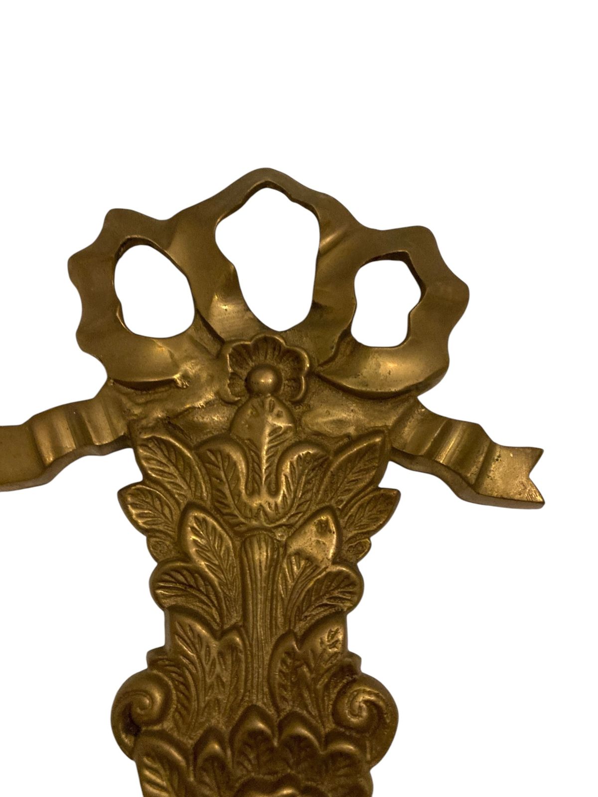 photo furniture Pair Of Italian Brass Wall Sconces, Candelabra