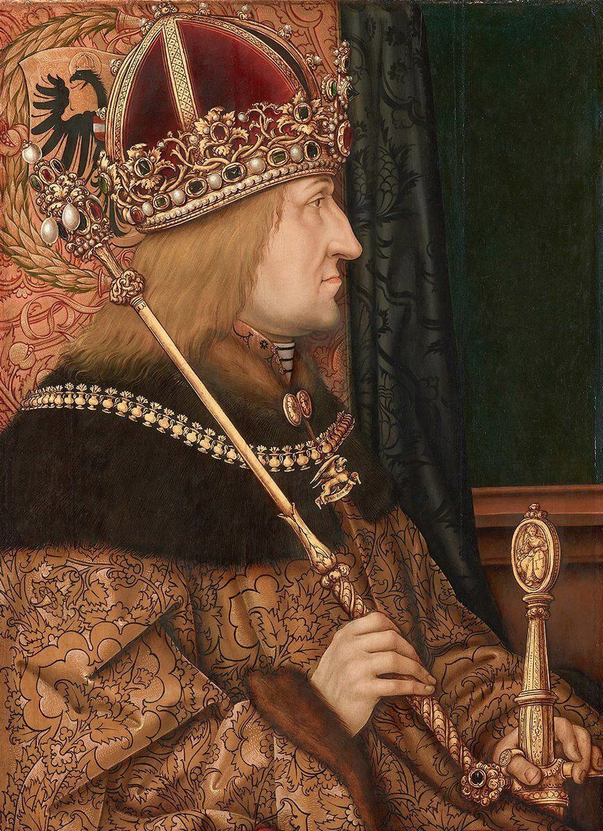 Oil On Board Portrait Of Emperor Frederic III By Circle Or School Of Hans Burgkmair The Older (1473 – 1531) photo for sale