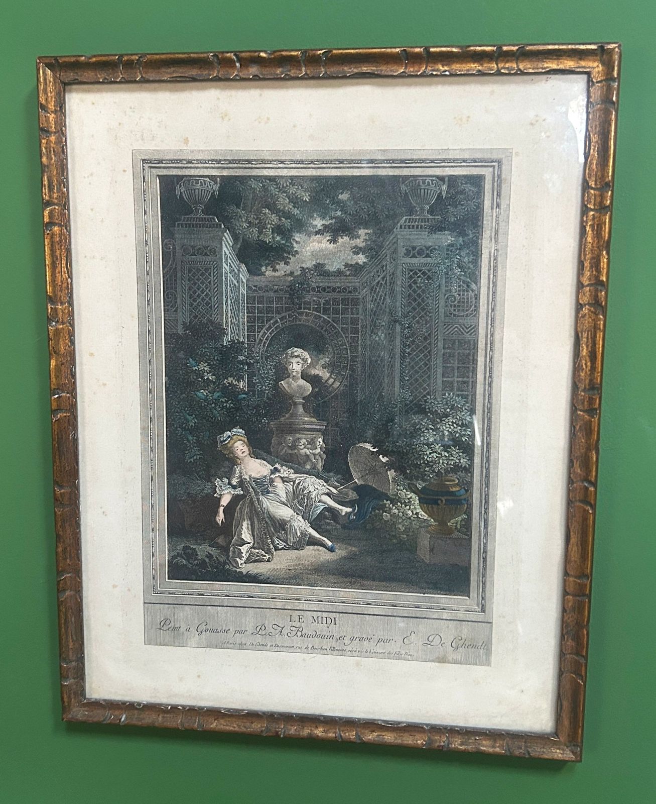 4 Antique French Rococo Erotic Prints After Emmanuel De Ghendt & Pierre Antoine Baudouin