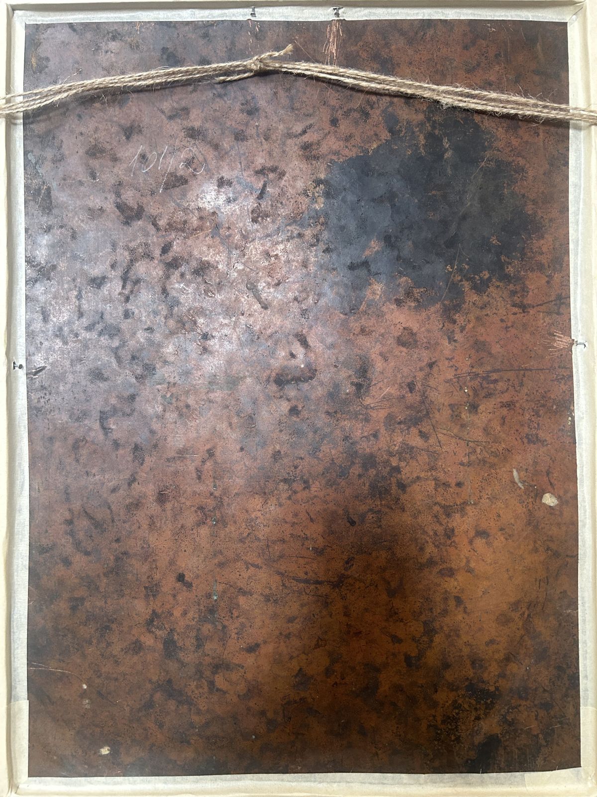 18th Century Spanish Colonial Mater Dolorosa (Our Lady Of Sorrows) Oil Painting On Copper photo vinterior