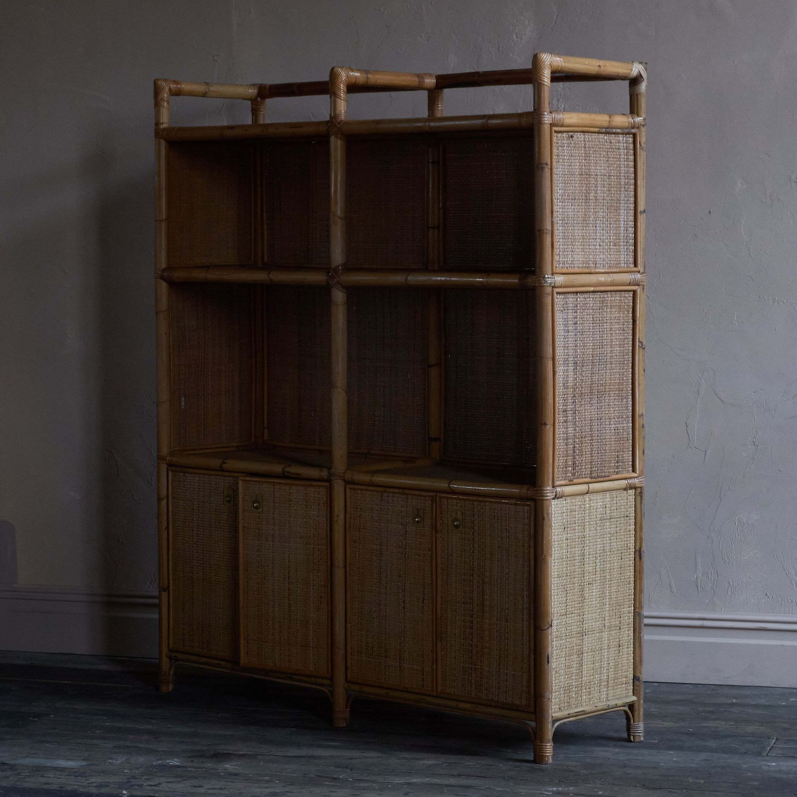 Bamboo Shelving Unit   Attributed To Dal Vera photo vinterior