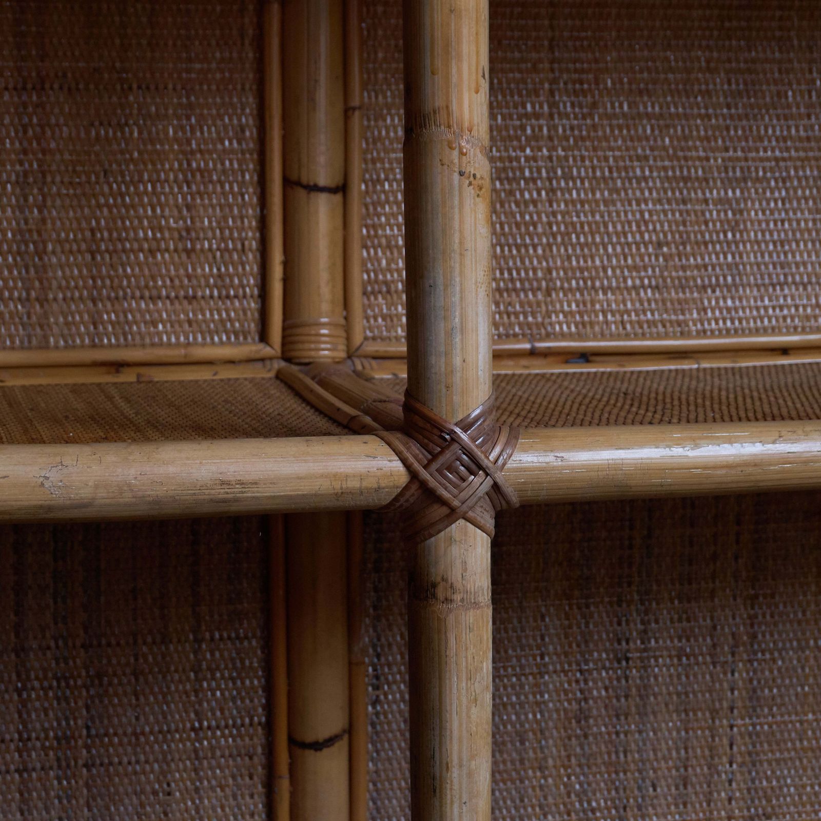 Furniture Bamboo Shelving Unit   Attributed To Dal Vera photo