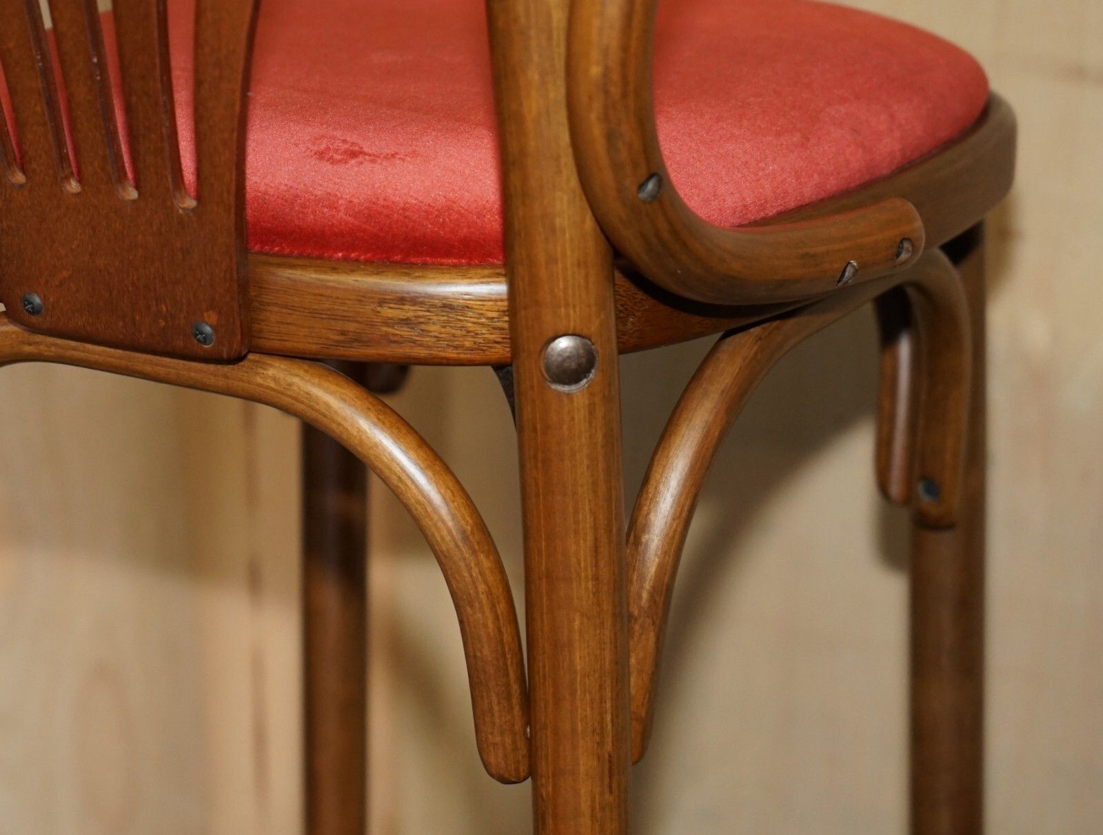 photo for sale Suite Of Five Bentwood Thonet Bar Stools For Kitchens Cocktail At Home Bars Etc