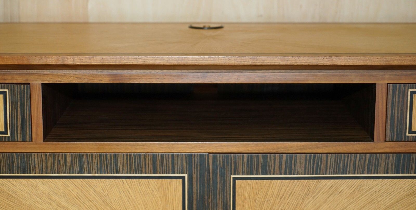 Pair Of David Linley Chelsea Satinwood Macassar Ebony Sideboard Tv Media Unit photo 6000.0