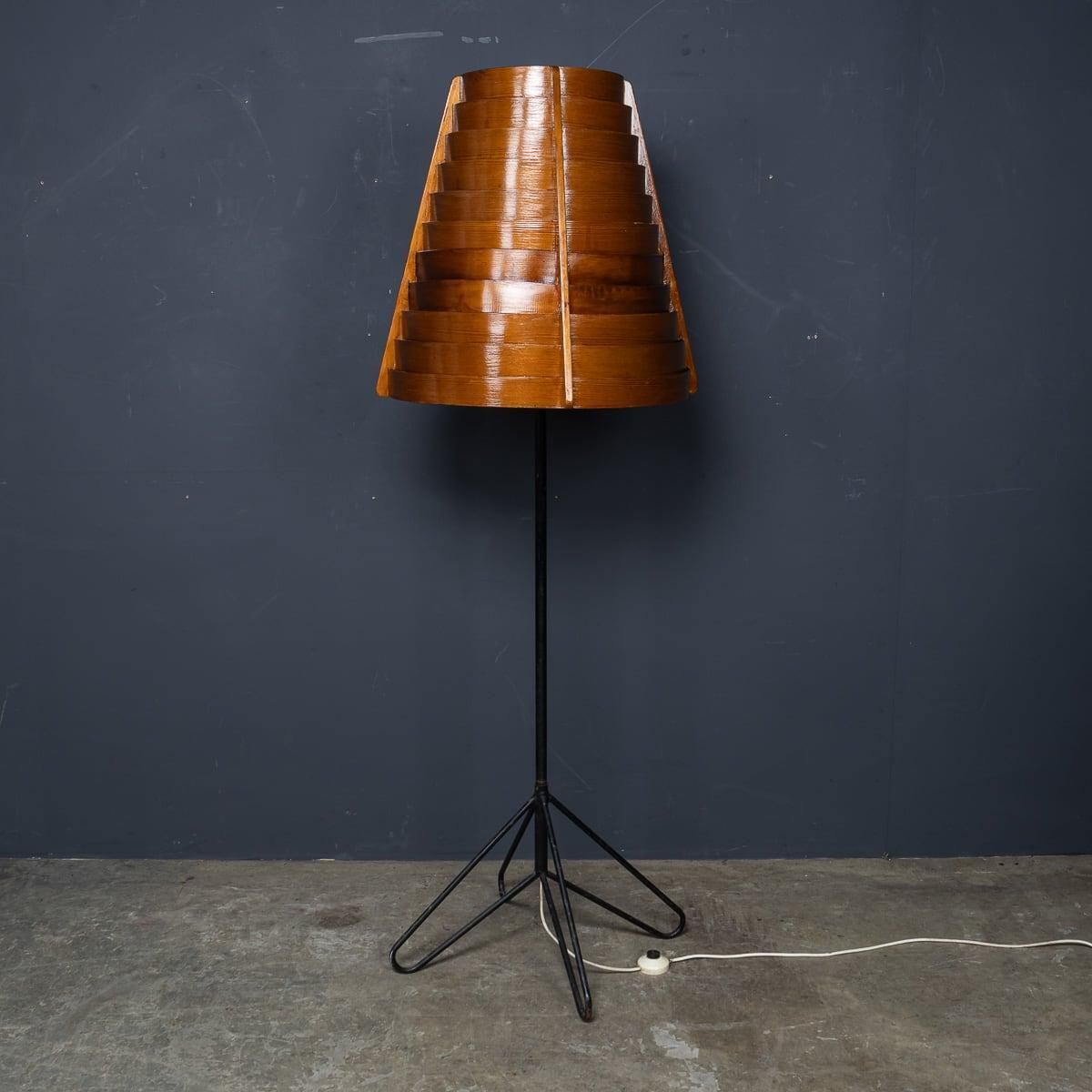 Vintage 20th Century Swedish Floor Lamp By Hans Agne Jakobsson C.1950 photo for sale
