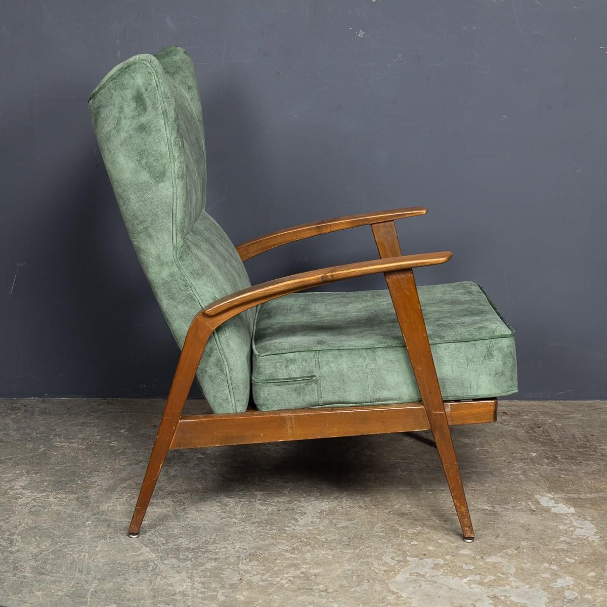 photo for sale Mid 20th Century Knoll Antimott Recliner & Footstool C.1960