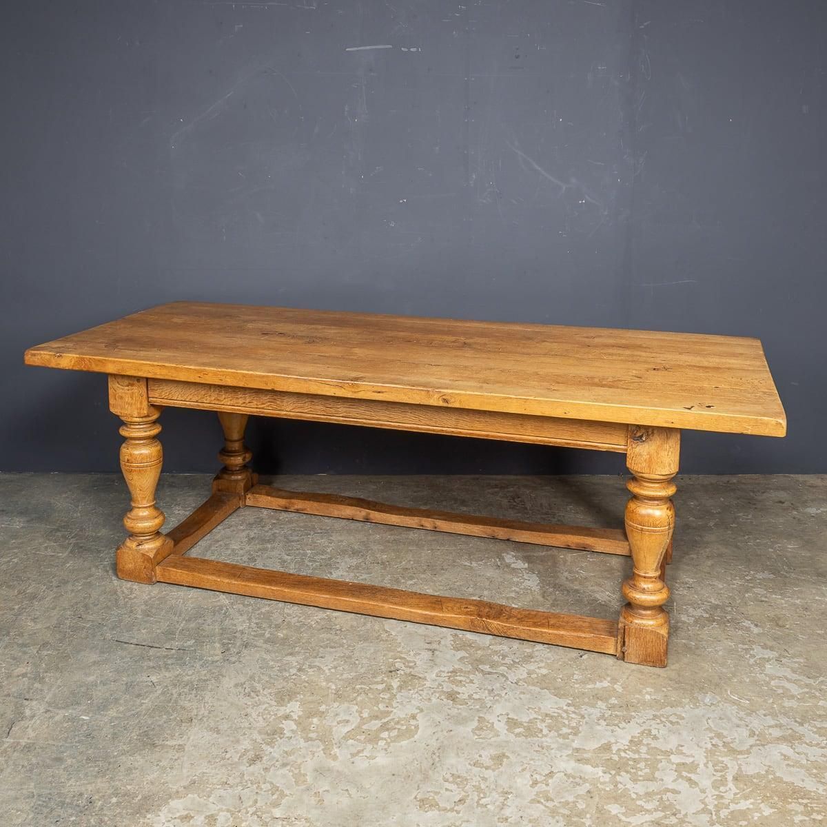 Antique 20th Century Spanish Oak Refectory Table C.1900 photo furniture