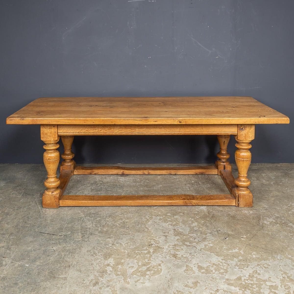Antique 20th Century Spanish Oak Refectory Table C.1900 photo for sale