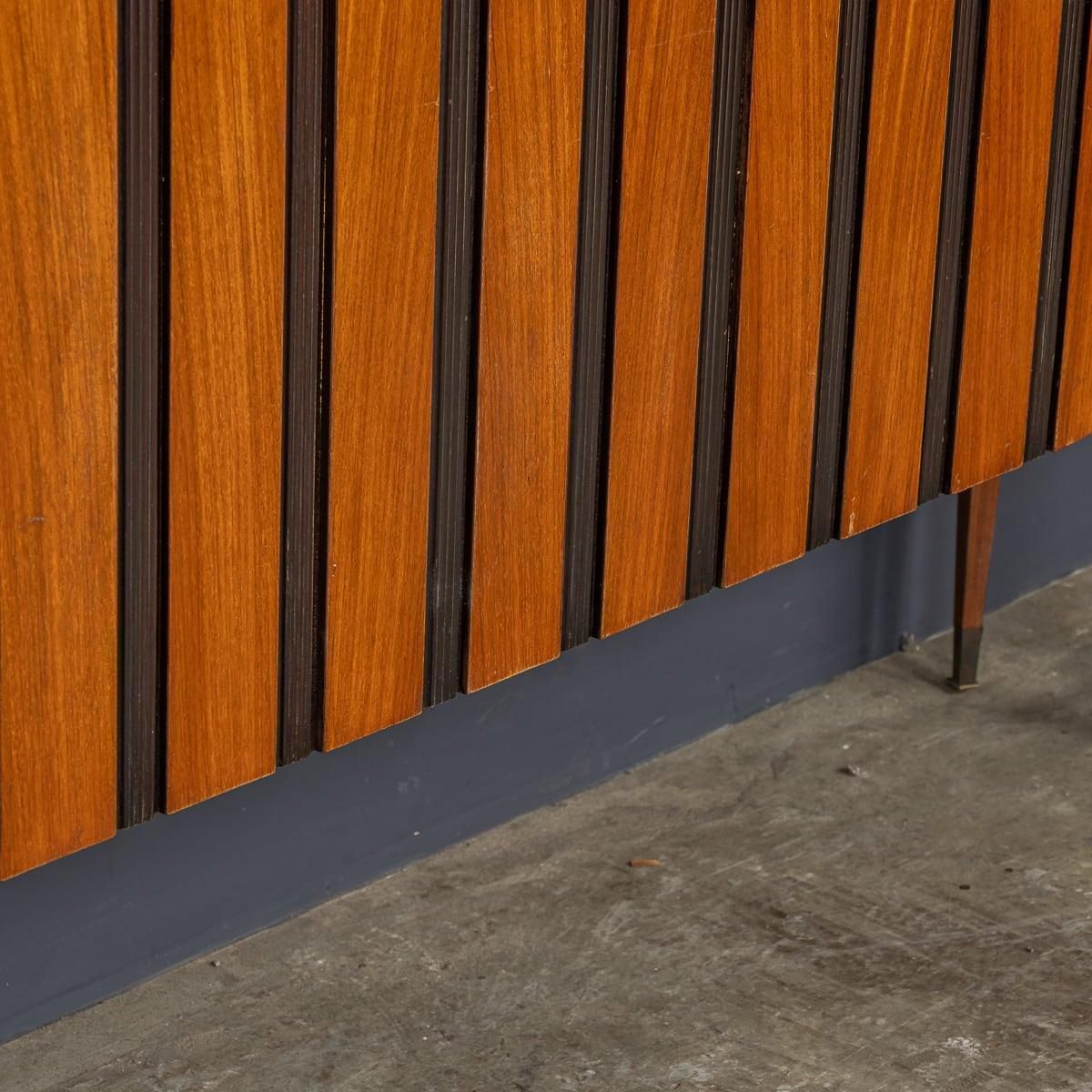 photo for sale Mid 20th Century Italian Striped Wooden Buffet By Paolo Buffa C.1950