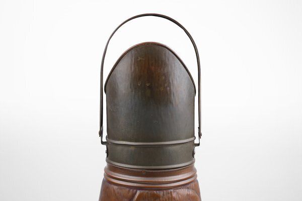 Copper Umbrella Stand With Embossed Image Of Rubbens, France, 1900s photo 629.0