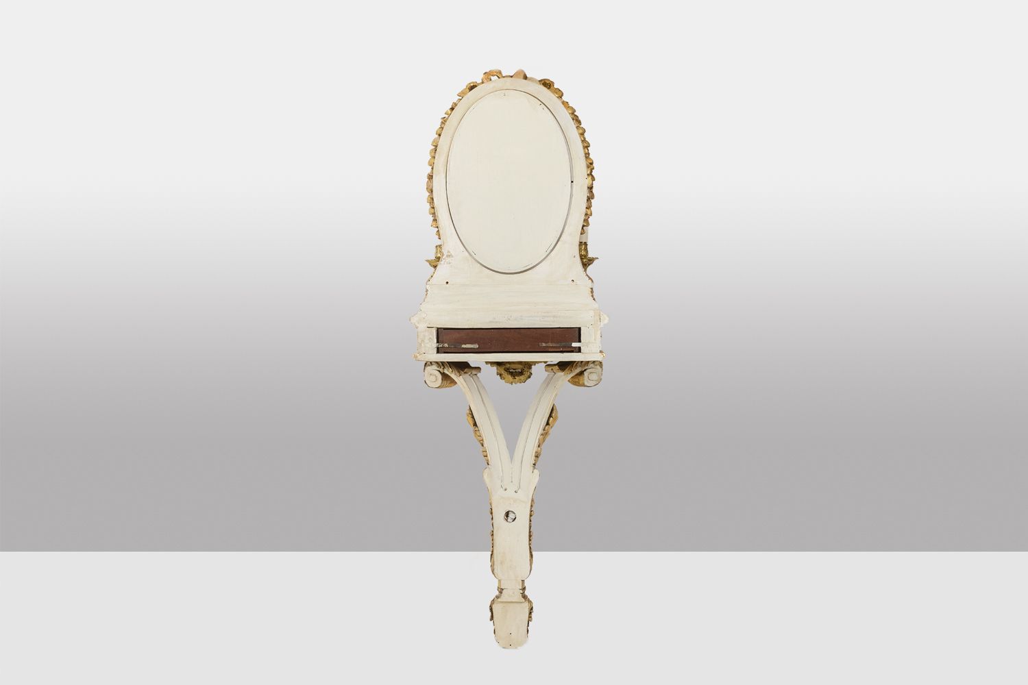 Console In Gilded And Lacquered Wood In Louis XVI Style. Circa 1900. photo Furniture