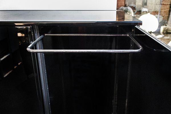 Vintage Italian Black Wardrobe By Gianfranco Frattini For Molteni, 1970s photo for sale