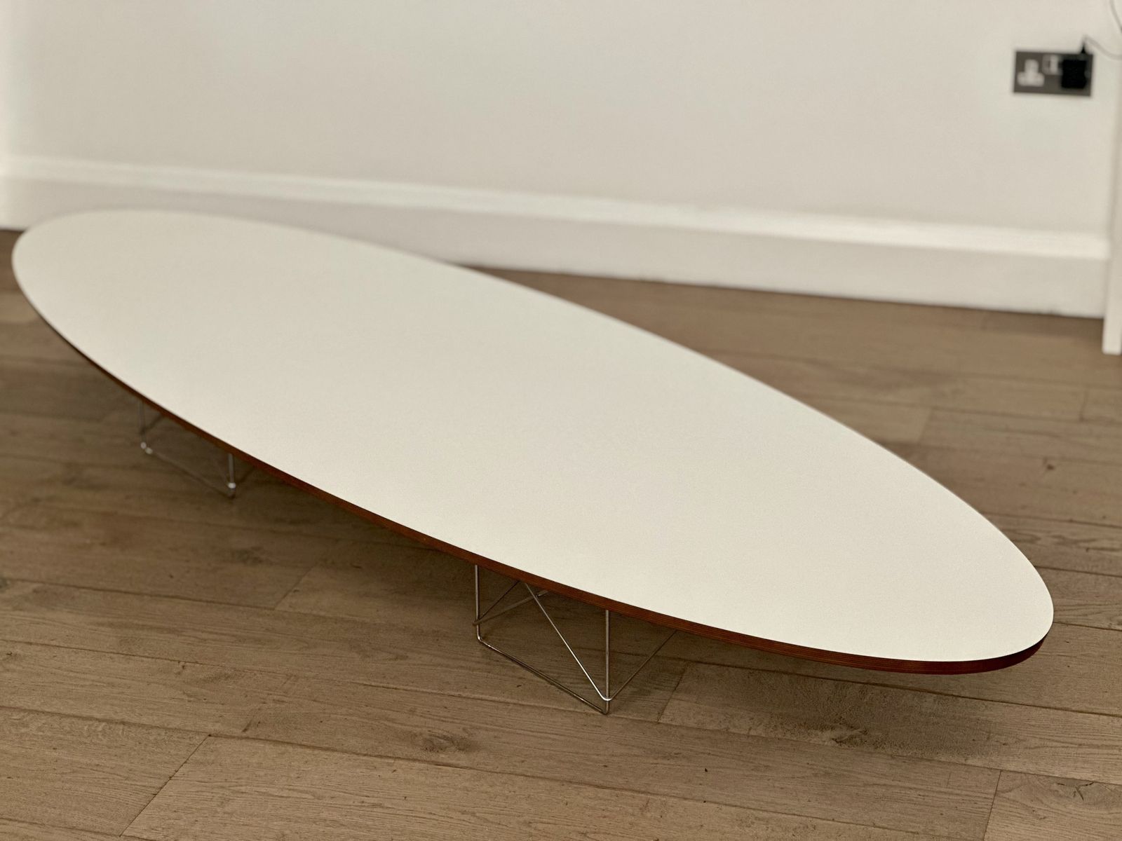 Vitra, Eames Elliptical Etr White Coffee Table, 226x74cm photo 1600.0