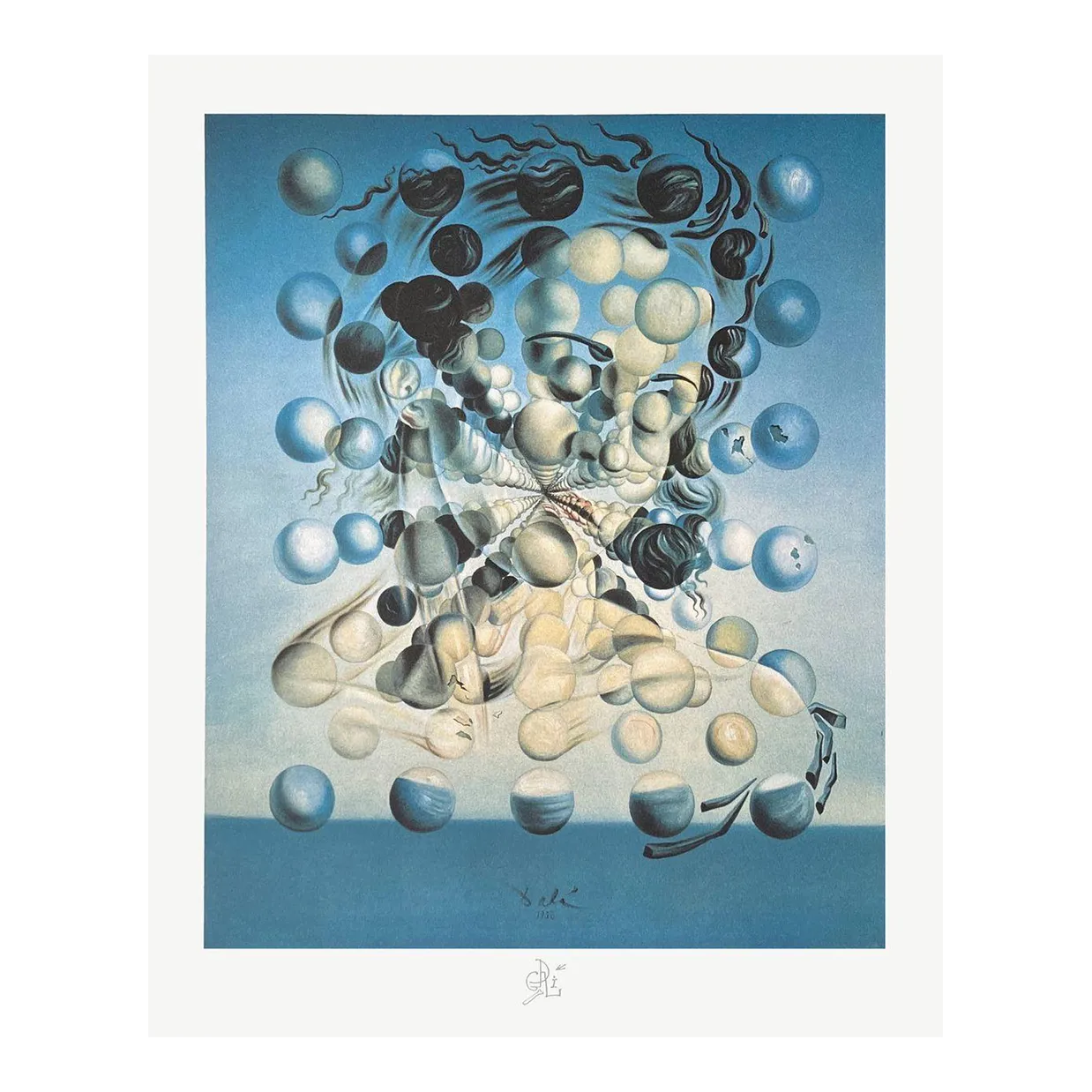 1990 Salvador Dali Galatea Aux Sphères Lithograph Print