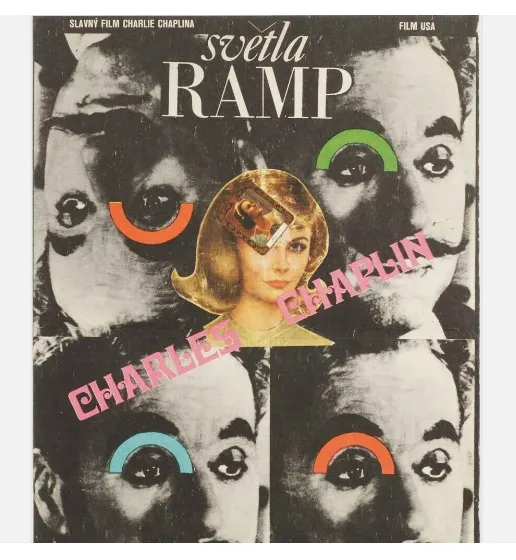 Charlie Chaplin Collection 4 X Large Movie Posters, Original Design Milan Grygar photo furniture