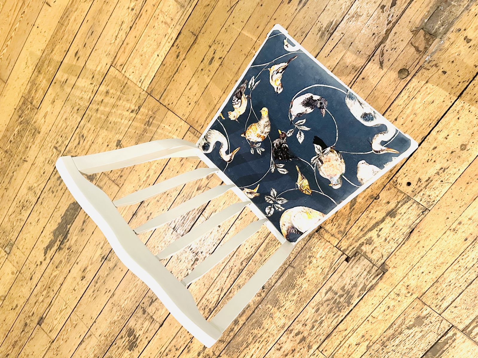 Vintage Stag Set Of 2 Dining Chairs Newly Upholstered In House Of Hackney Fabric photo furniture