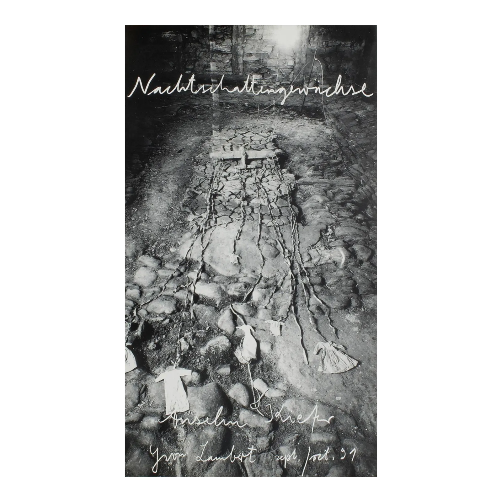 1991 Anselm Kiefer Nachtschattengewächse Exhibition Poster