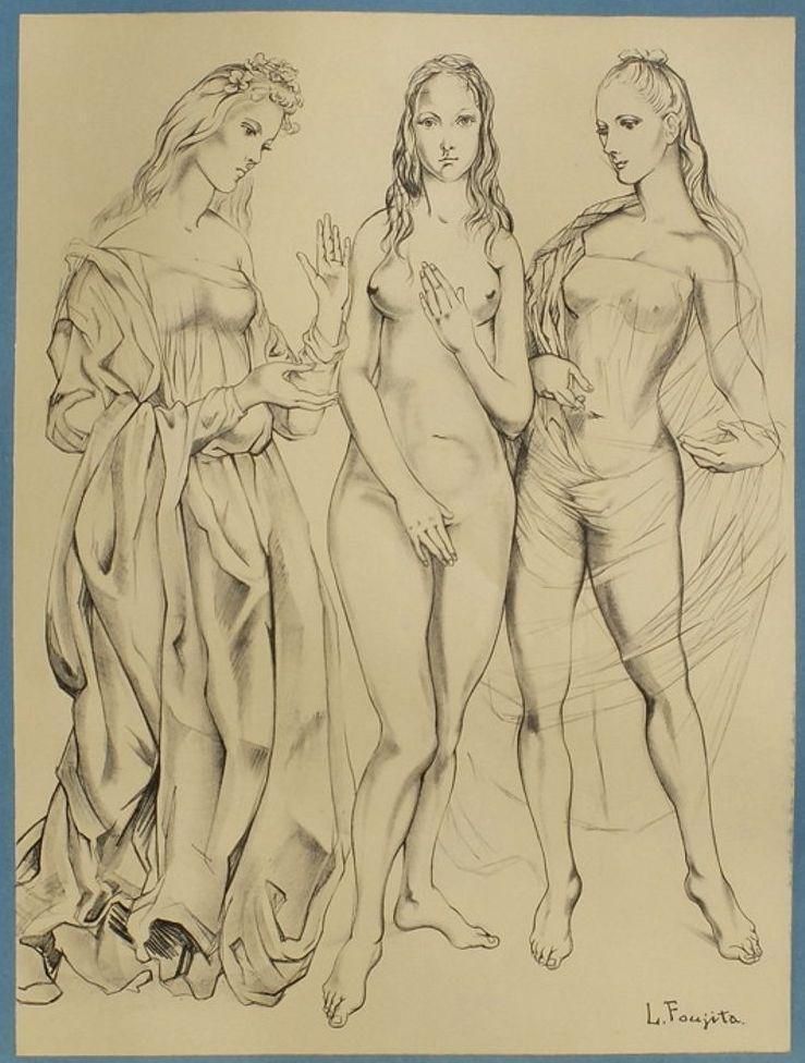 1960 Foujita Galliera Museum Poster