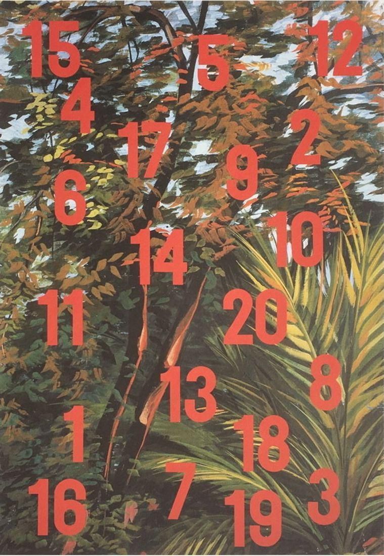 2004 "Numbers" Photolithograph By Sacha Sosno