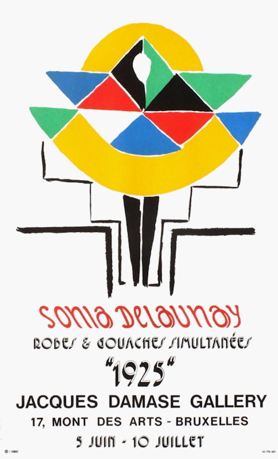 1975 Sonia Delaunay Jacques Damase Gallery Lithograph Poster