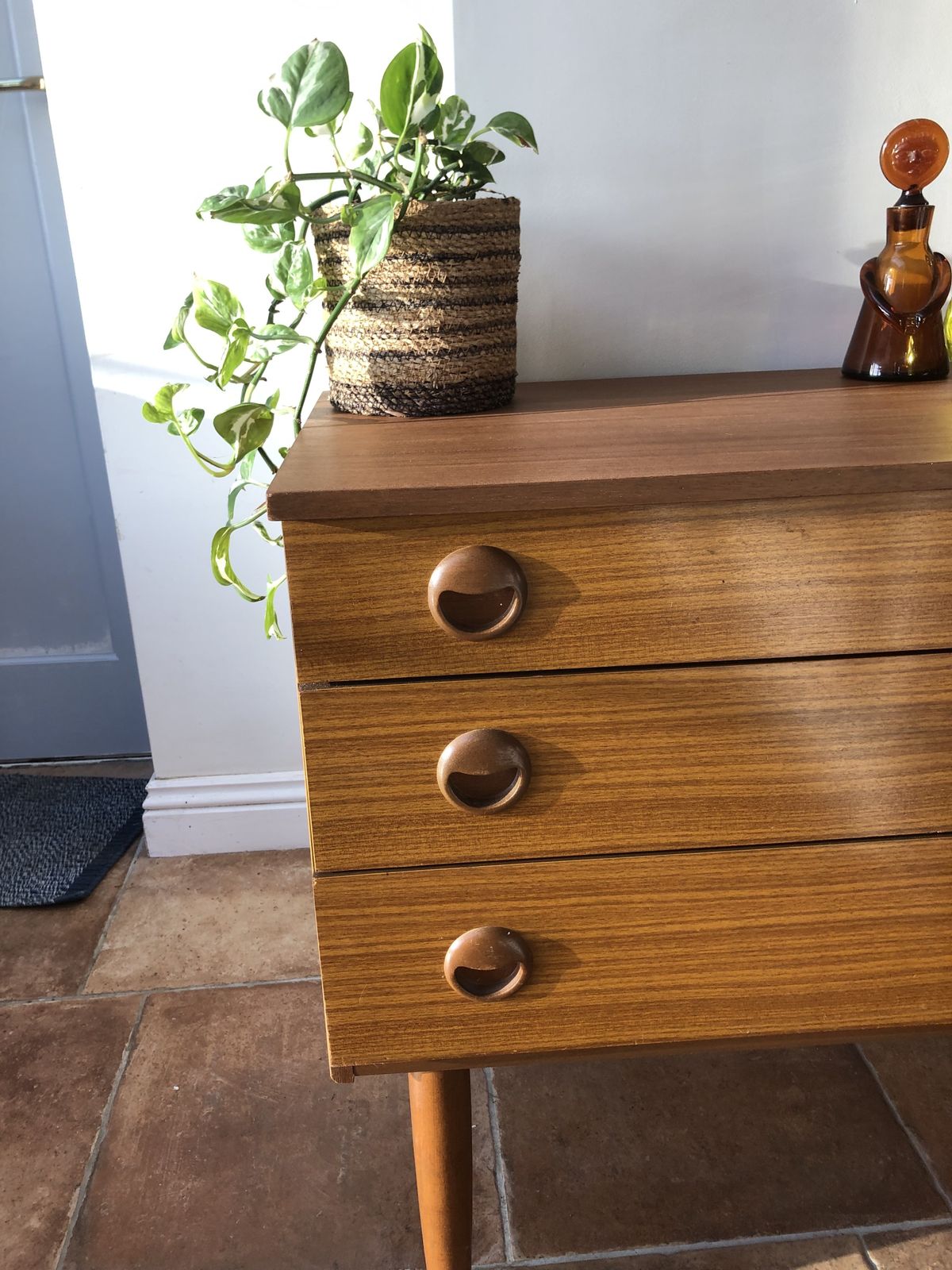 Schrieber Mid Century Teak Chest Of Drawers photo Furniture