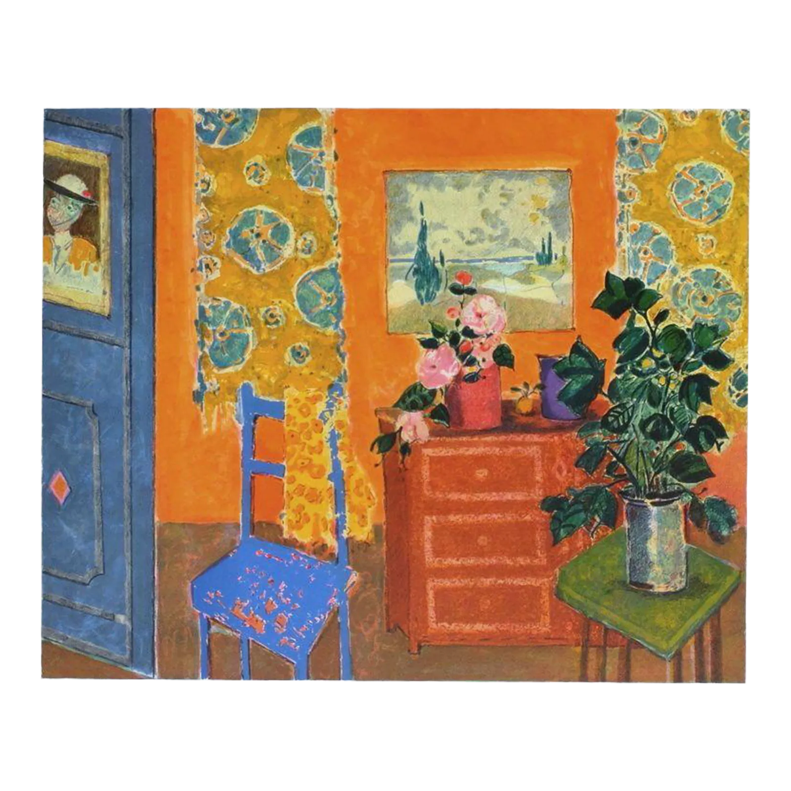 1996 Gilles Gorriti The Artist's Room Lithograph
