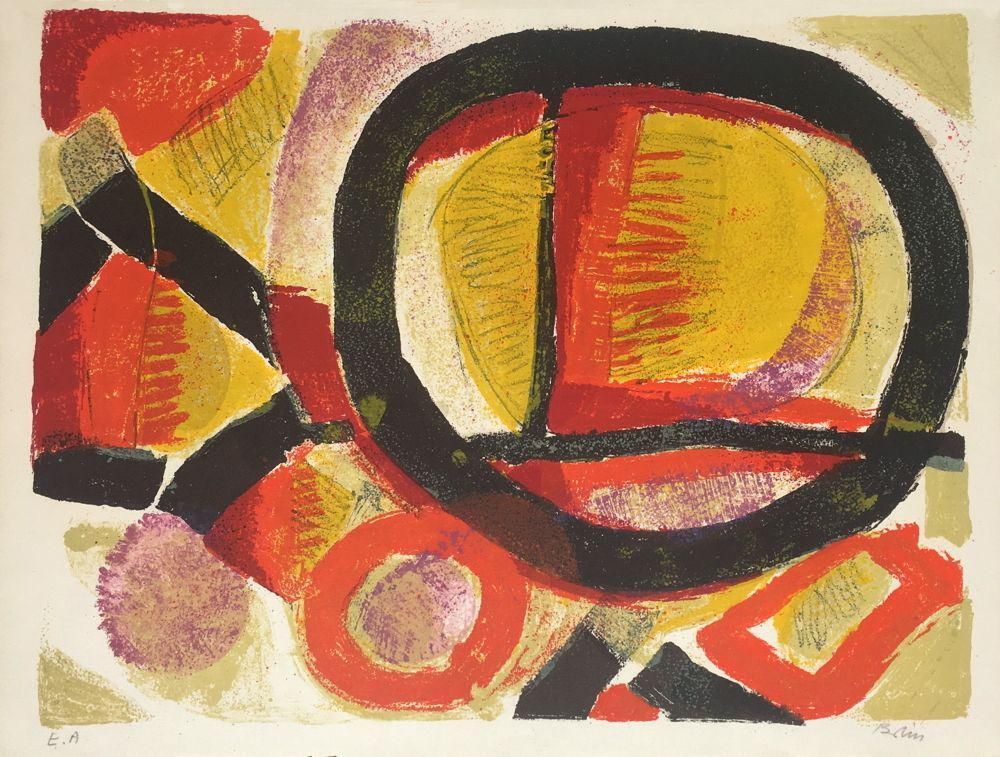 1970s "Ombre Et Lumière" Lithograph By Gustav Bolin