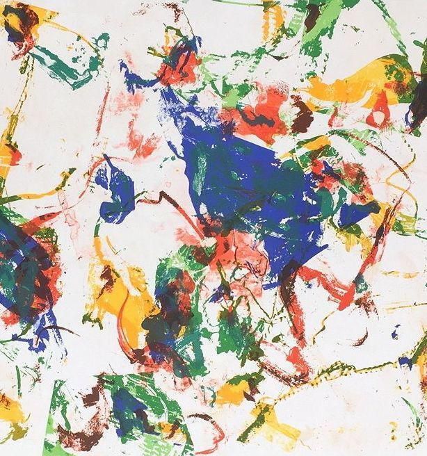 1989 "Imaginary World V" Lithograph By Kim En Joong photo furniture