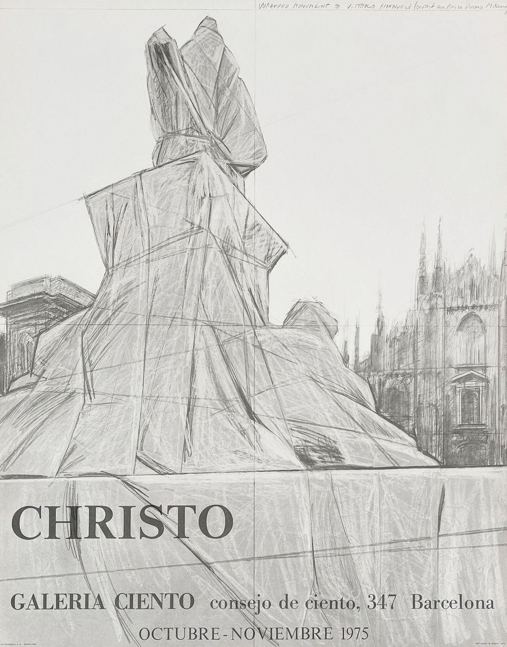 1975 Christo Javacheff Barcelona Lithograph Poster