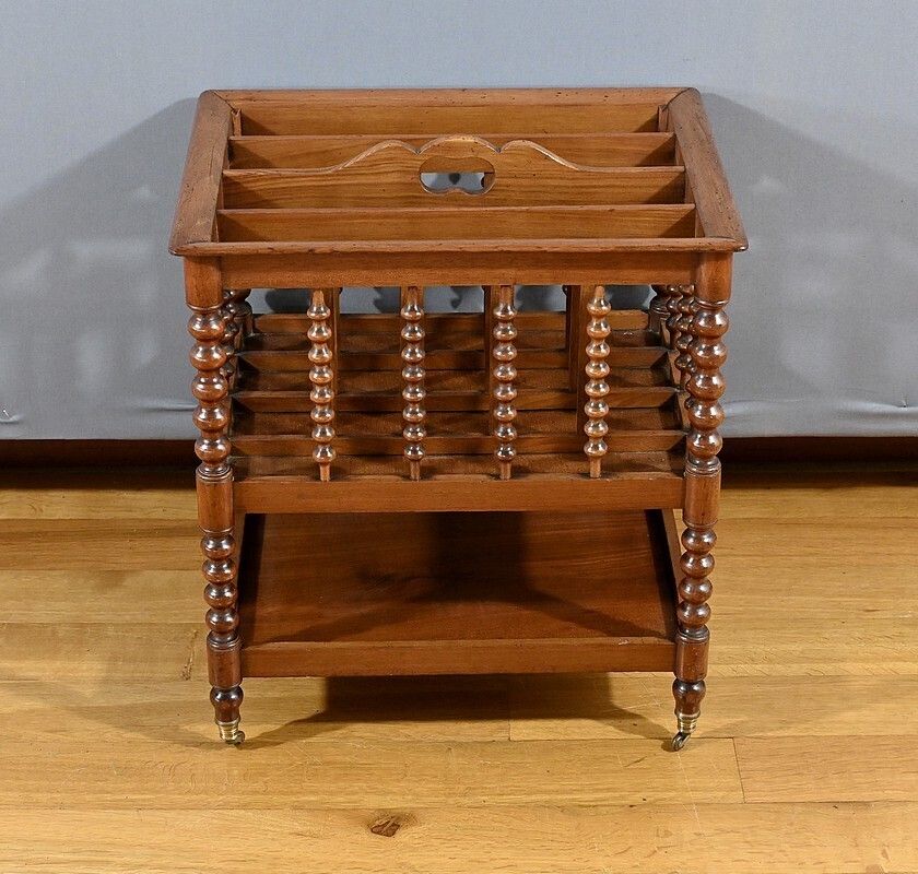 Mahogany Magazine Rack, Napoleon III Period – Mid 19th Century photo Home Decor
