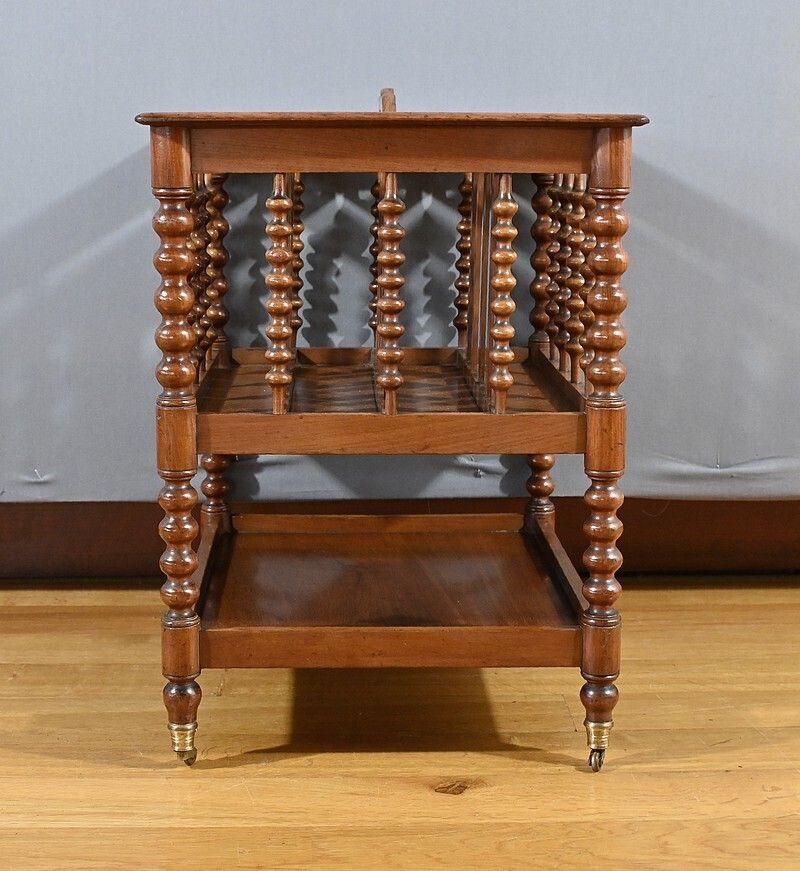 660.0 Mahogany Magazine Rack, Napoleon III Period – Mid 19th Century photo