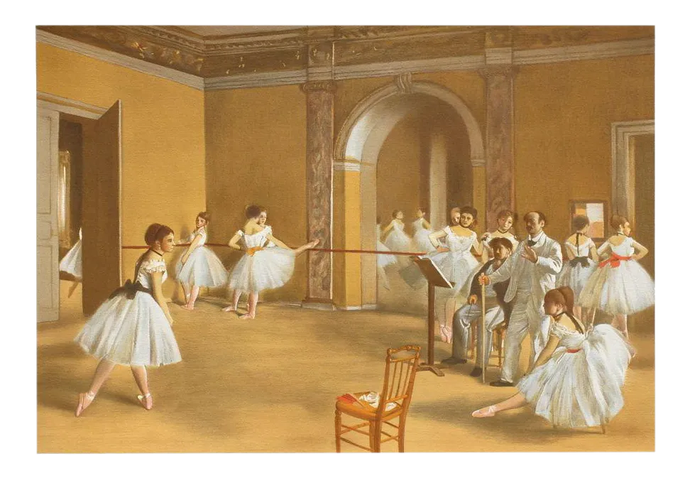 1980s After Edgar Degas Ballet Pupils At Paris Opera Lithograph