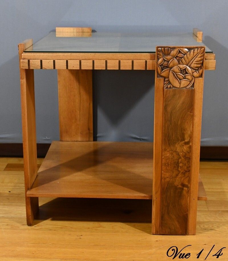 photo for sale Walnut Coffee Table, Art Deco   1930