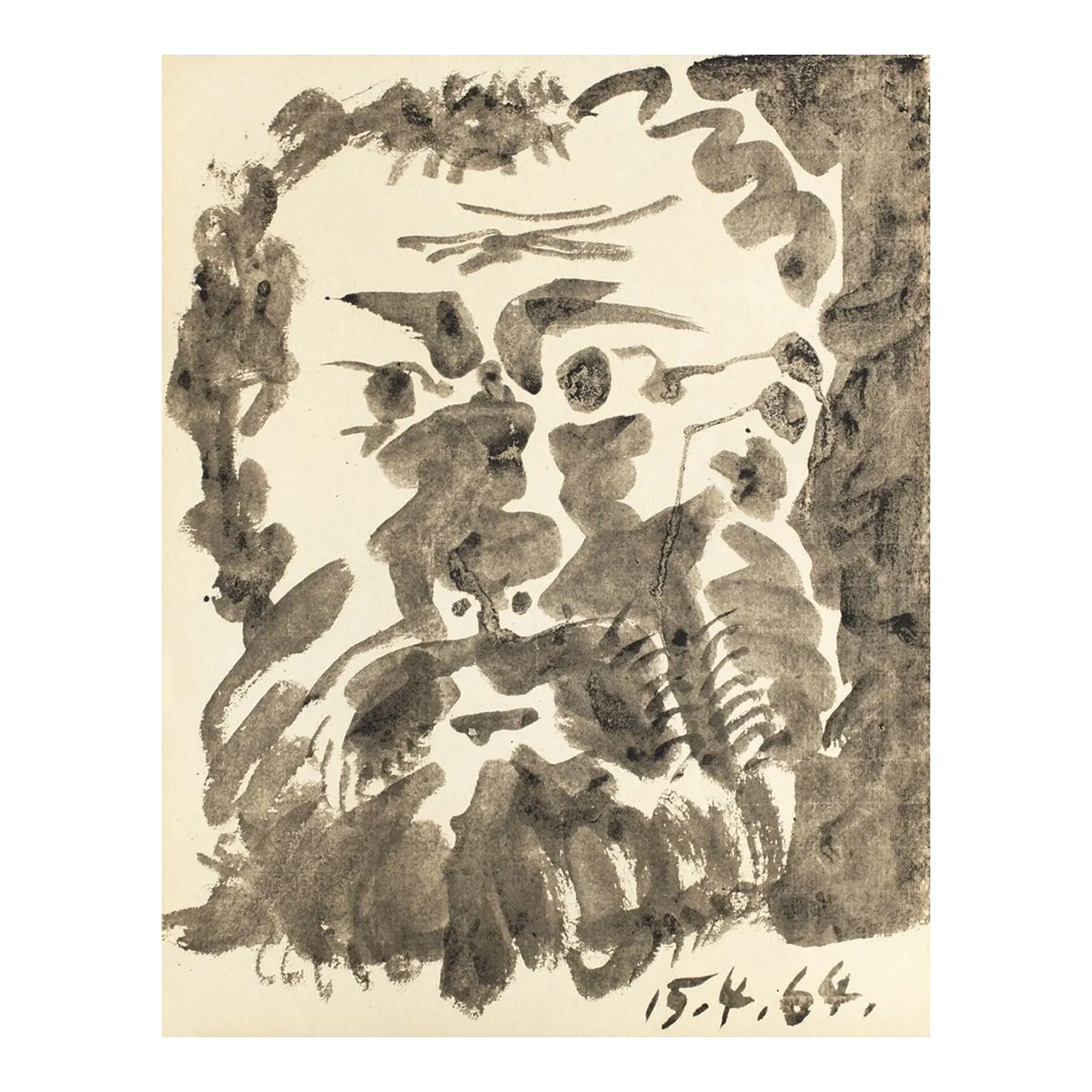 1964 Pablo Picasso Portrait Photolithograph