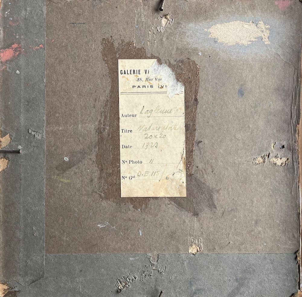 1923 Jean François Laglenne Still Life With Bottle Oil On Board photo furniture
