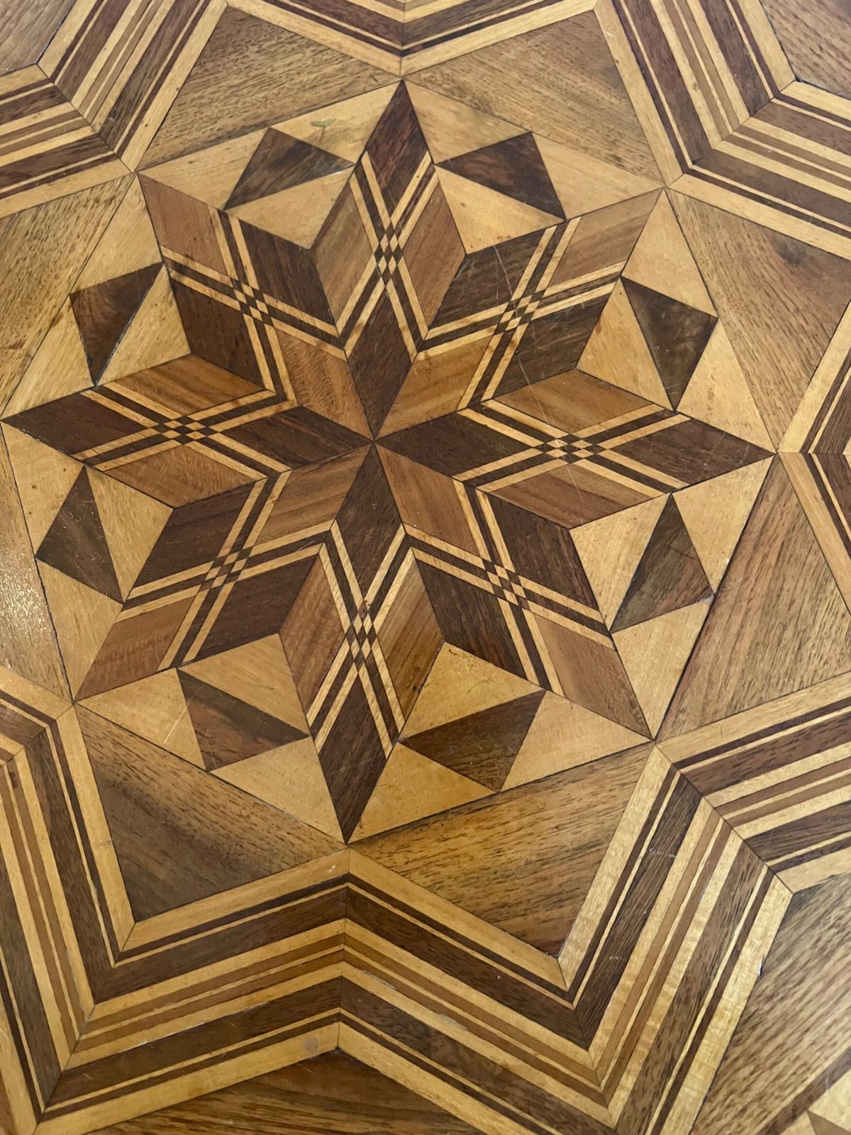 Inlaid Sorento Occasional Table photo vintage