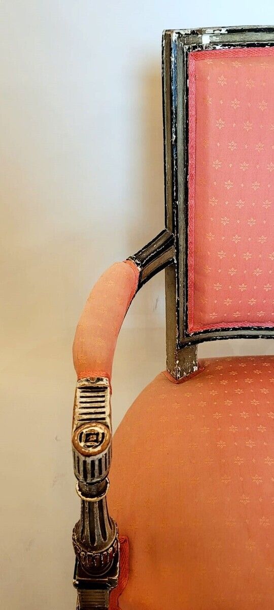 Pair Of Directorial Armchairs   Patina In Green Tones photo vinterior