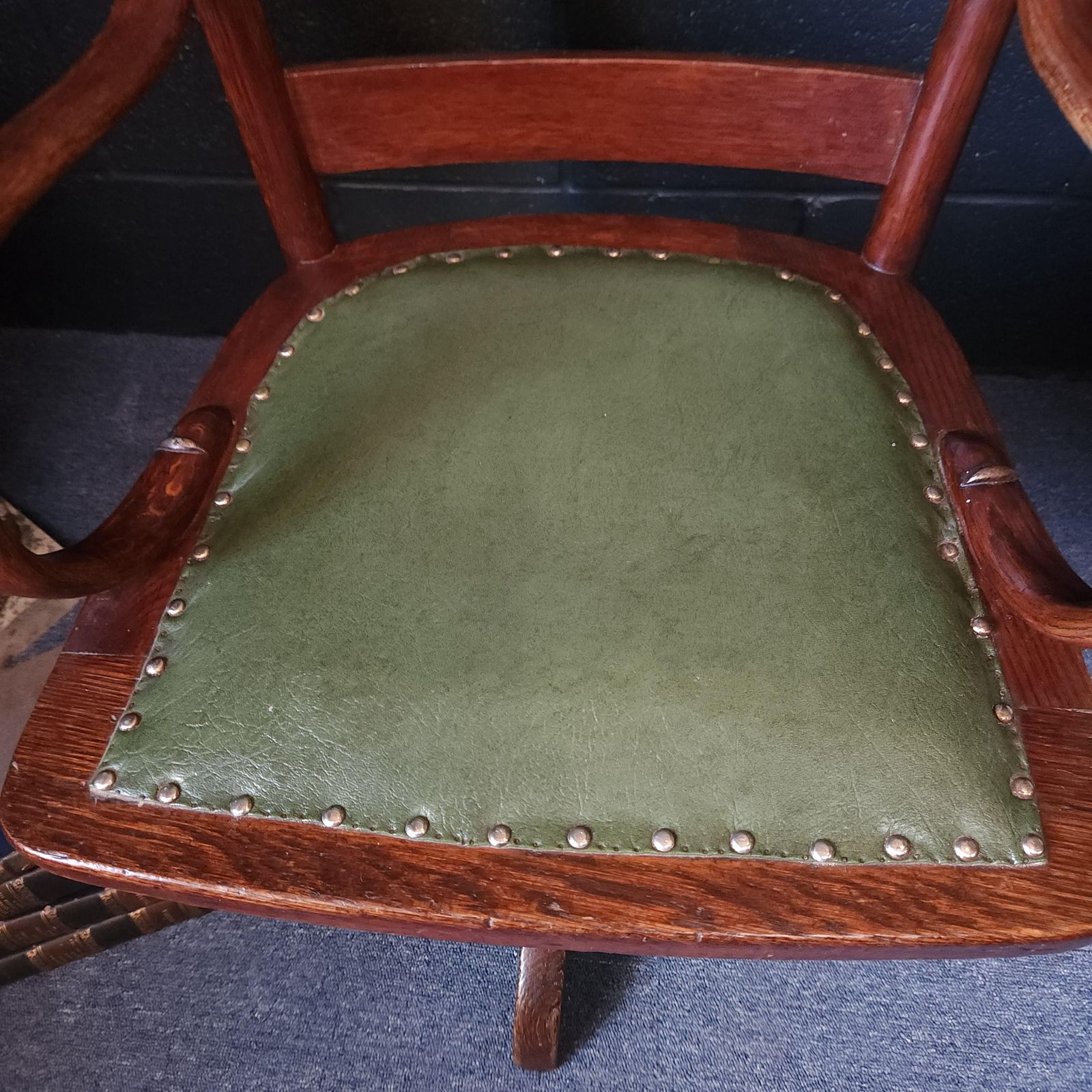 Edwardian Oak Swivel Desk Chair photo buy